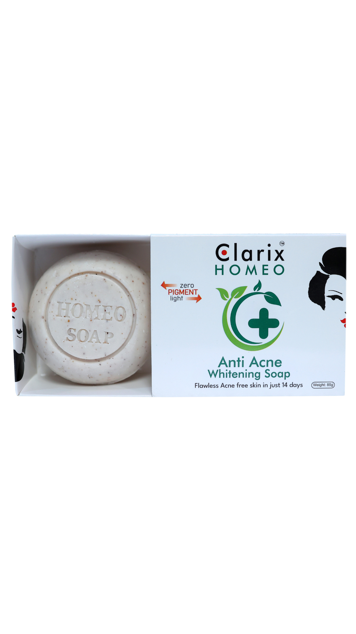 Clarix Homeo Anti-Acne & Whitening Soap – (85g)