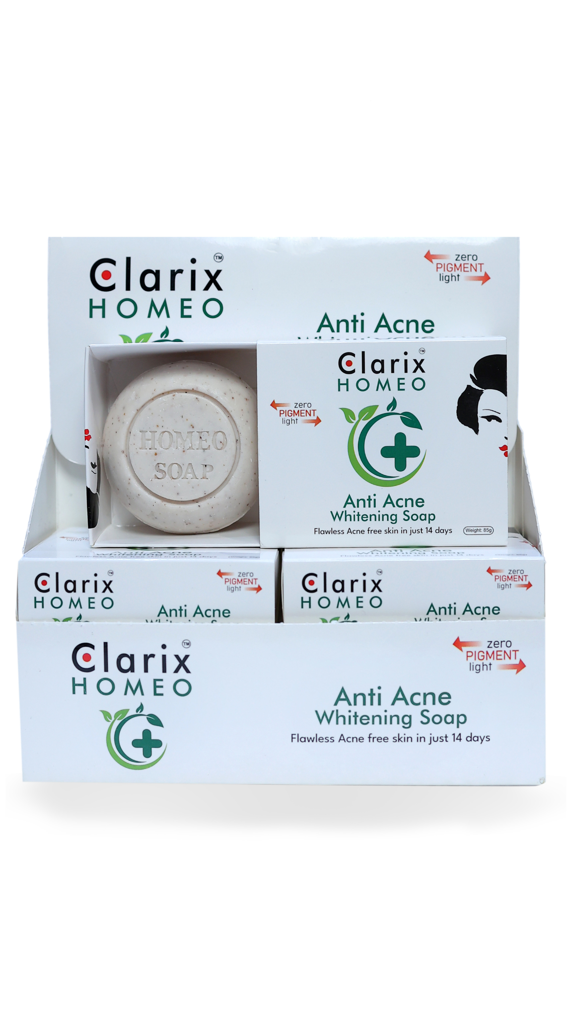 Clarix Homeo Anti-Acne & Whitening Soap – (85g)