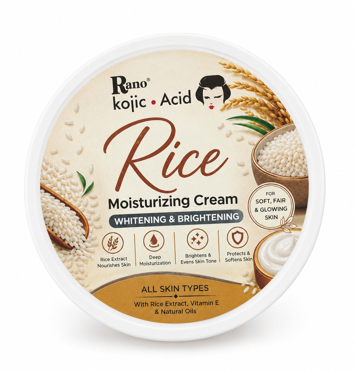 Rano Kojic Acid Rice Moisturizing Cream