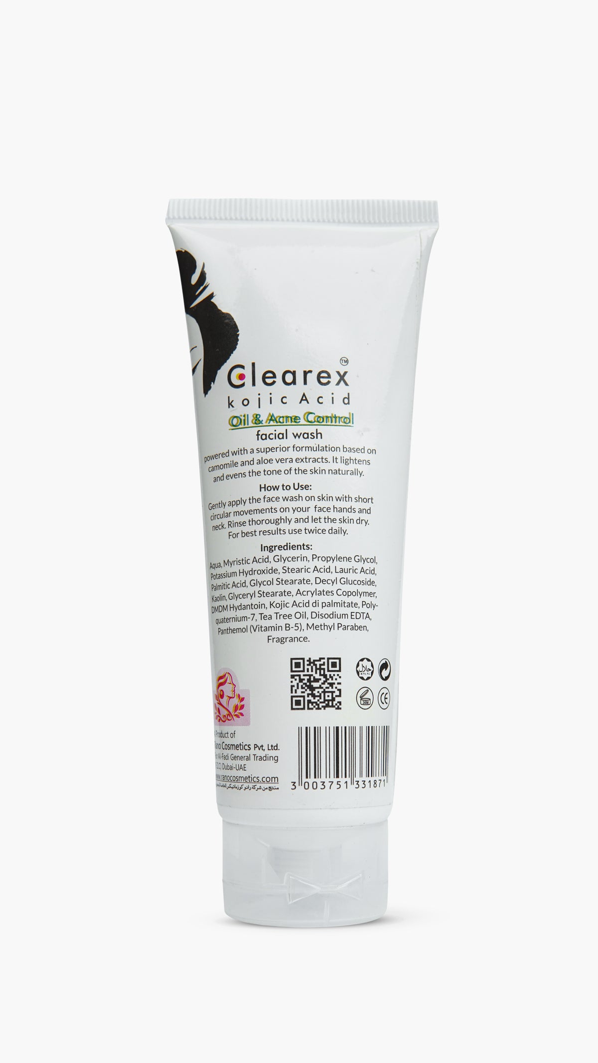 Clearex Kojic Acid Oil & Acne Control Facial Wash with Tea Tree Moisturizer
